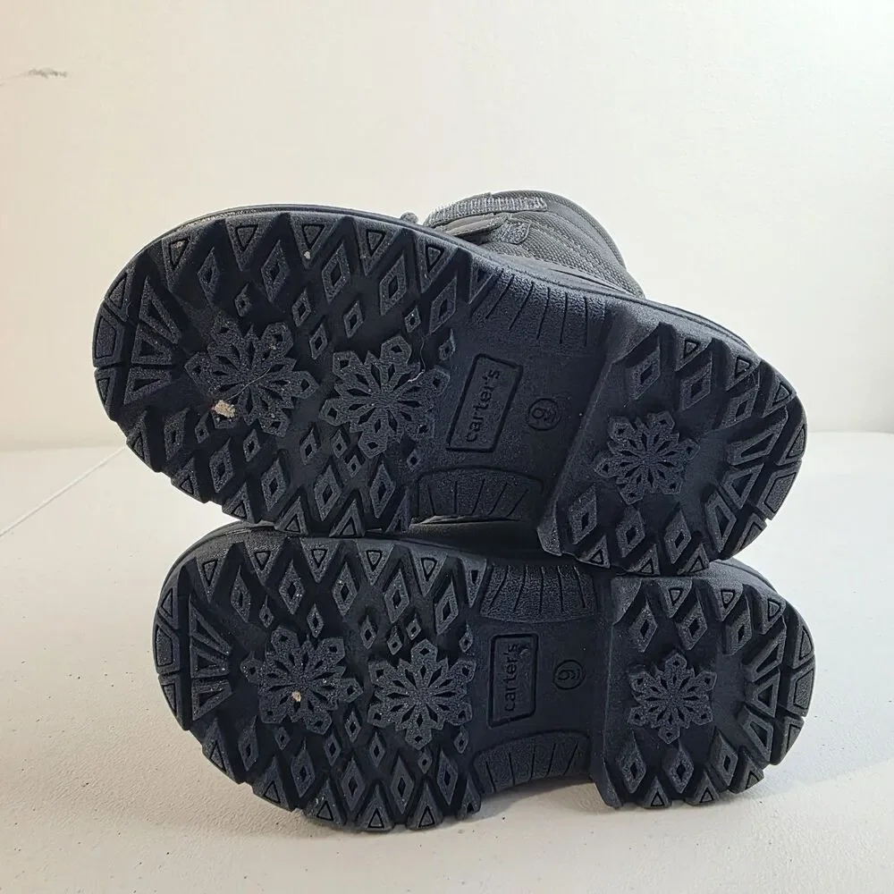Carters Deltha size 9M Blue & Gray Waterproof Insulated Winter Snow Duck Boot